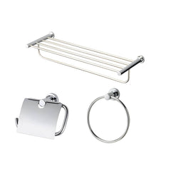 3-piece bathroom hardware set displayed