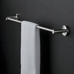 Toilet paper holder in silver finish