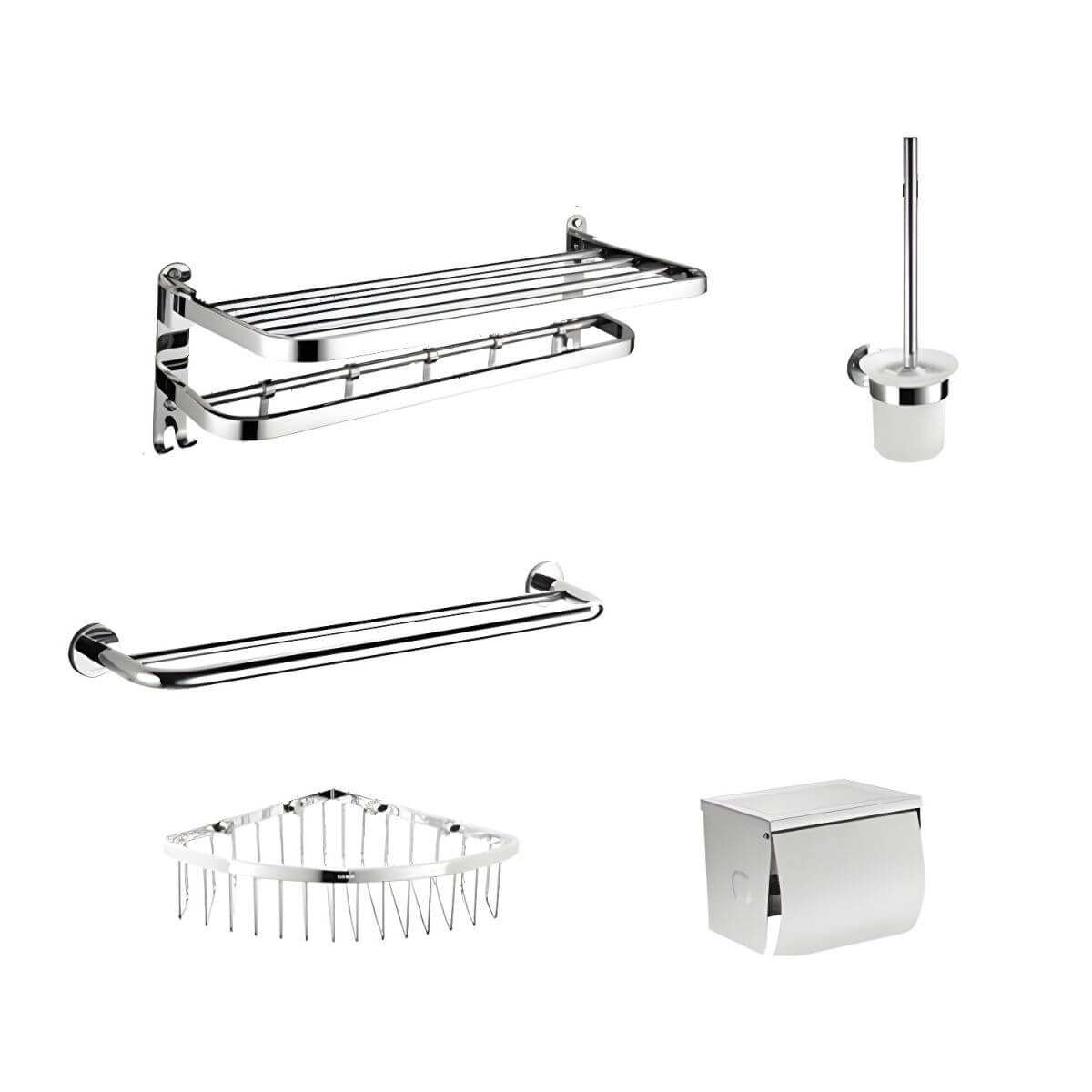 Contemporary metal fixtures for bathrooms