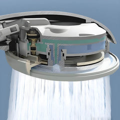 Plastic handheld shower head for easy use