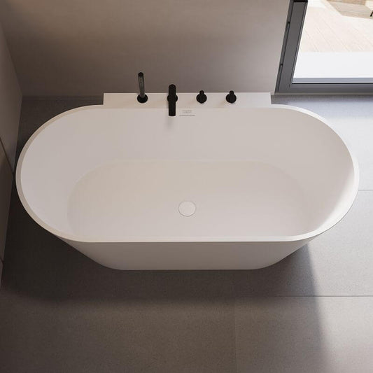 Modern Roll Top Bathtub in White