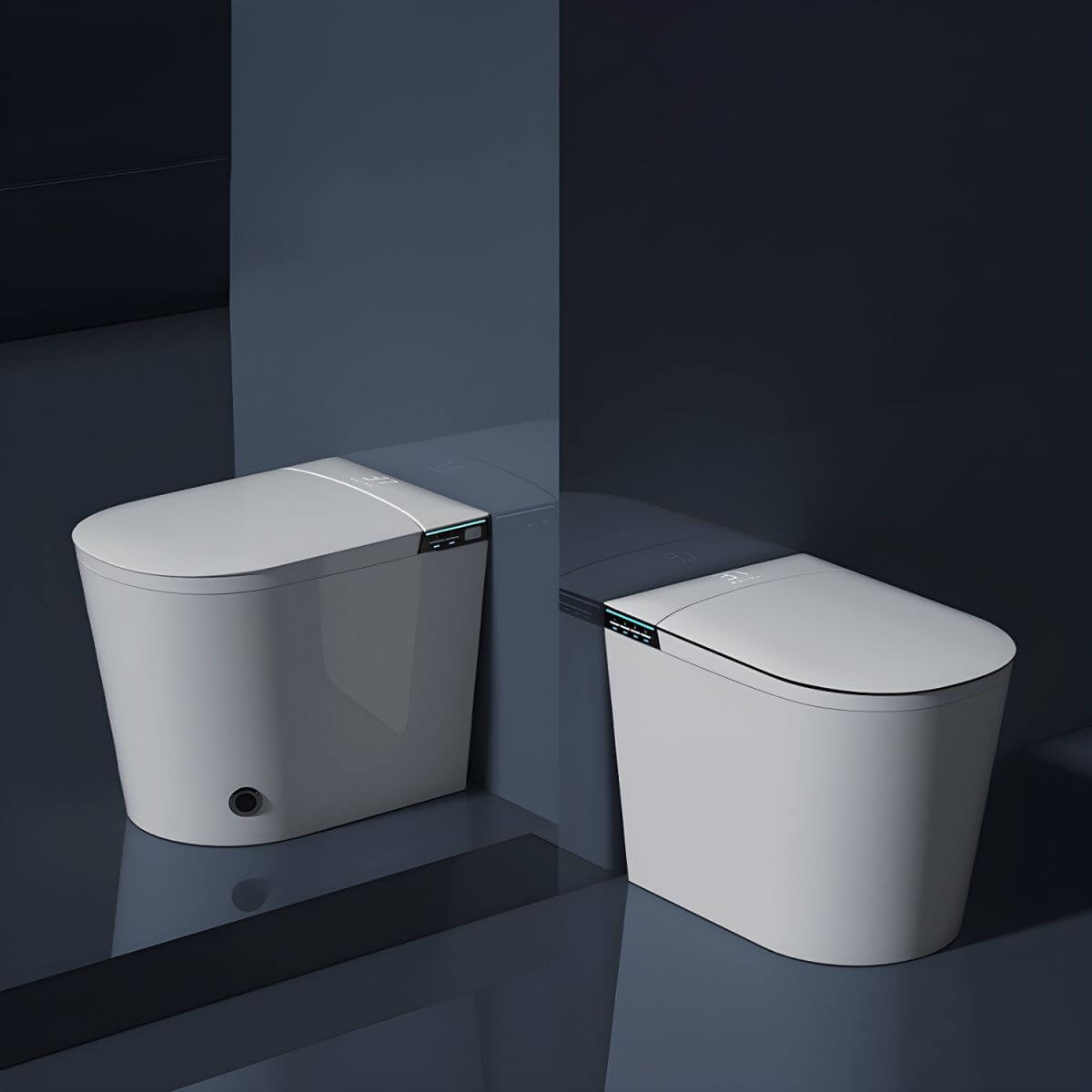 White vitreous china bidet