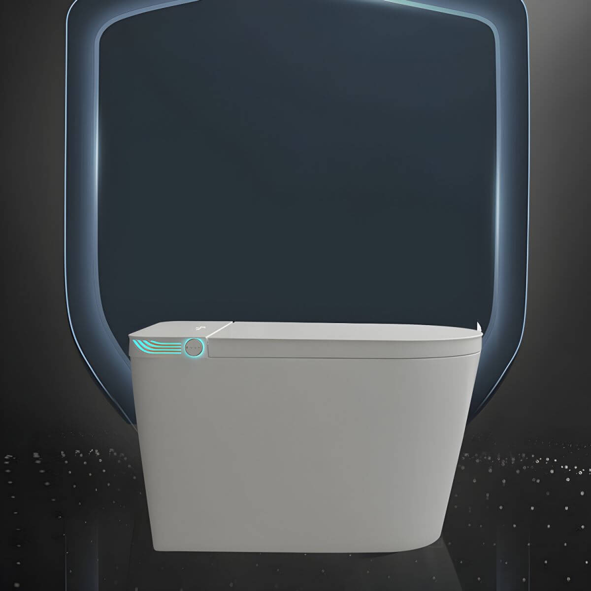 Close-up of Heated Seat on Elongated Bidet