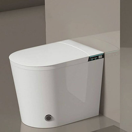 Stain-resistant floor mount bidet with heated seat