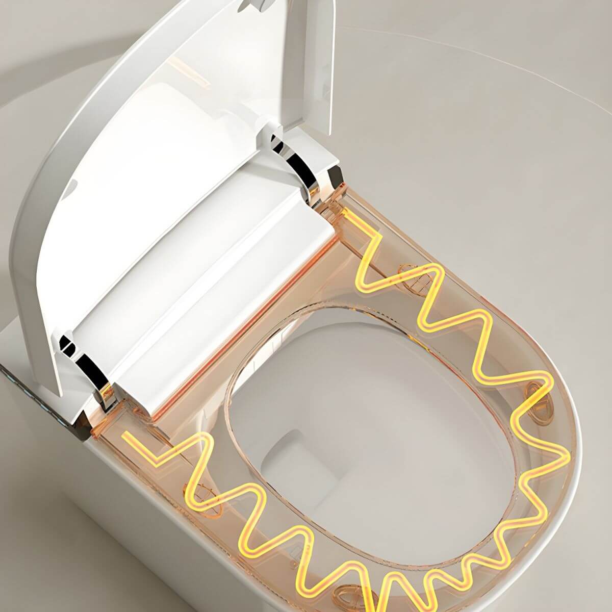 Stylish bathroom with floor mount bidet