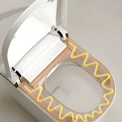 Stylish bathroom with floor mount bidet