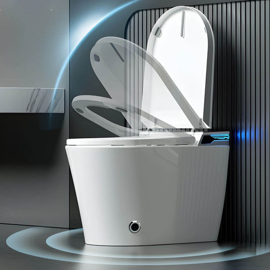 Heated seat bidet with deodorizing feature