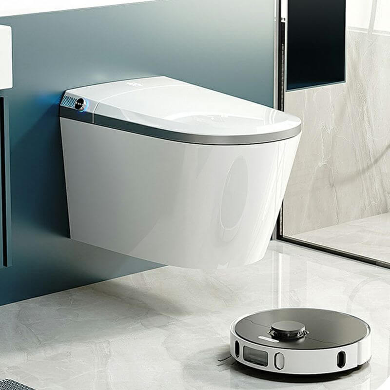 Stain-Resistant Wall Mount Bidet White Finish