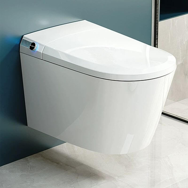 Stylish Bathroom with Wall Mount Bidet