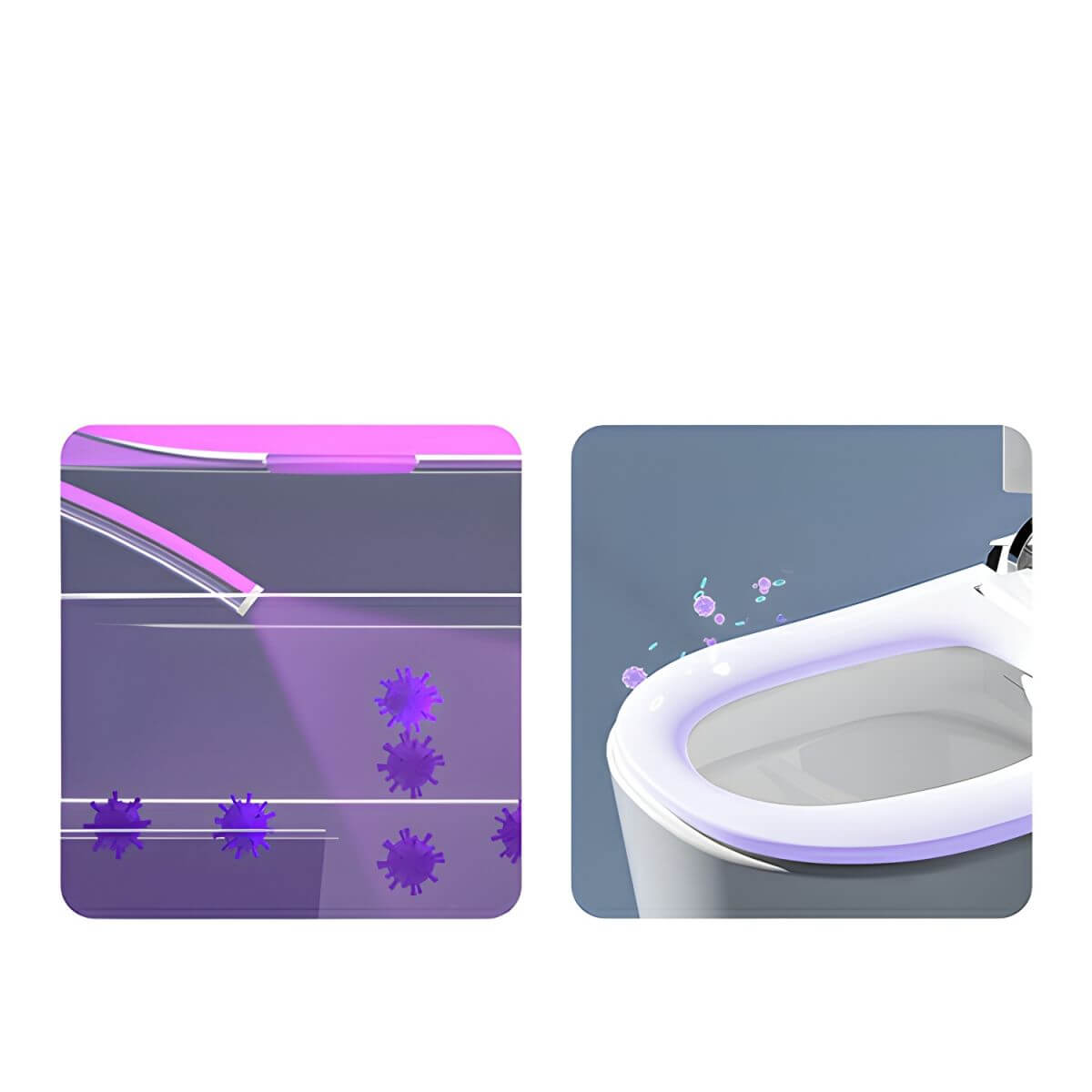 Modern bathroom with the bidet installed