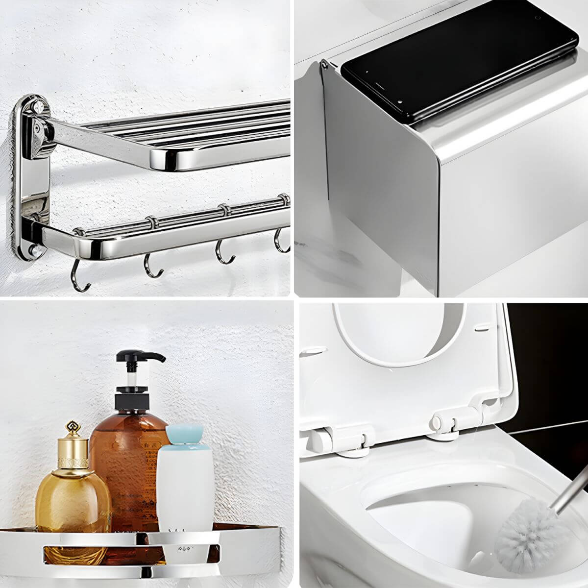 Gloss Finish Bathroom Accessories