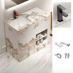 Modern pedestal sink showcasing craftsmanship