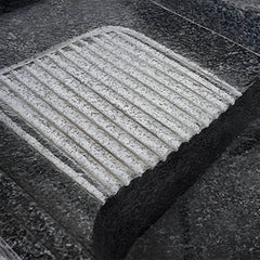 Rectangular stone sink with modern design