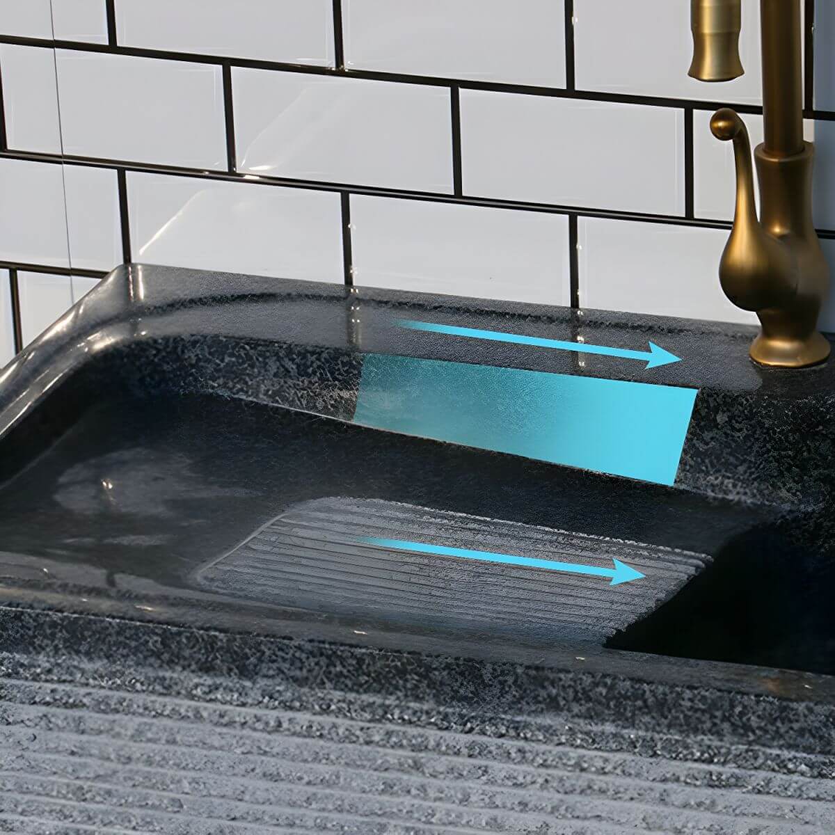 Rectangular modern sink aesthetic