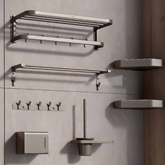 Bathroom Hardware Set with Non-Glossy Finish