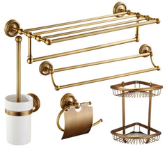 Installation process of gold bathroom hardware set