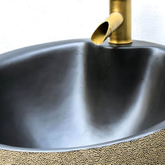 Ceramic sink showcasing its elegant craftsmanship