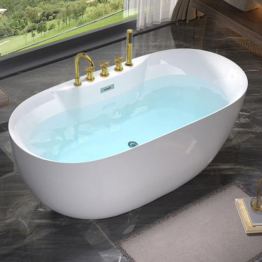 Elegante freistehende Badewanne