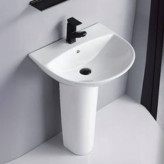 Classic elegance of U-shaped sink in bathroom setting