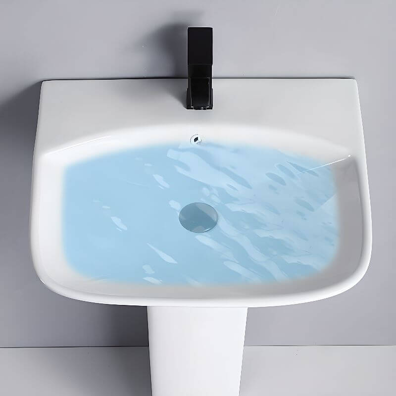 Stylish U-shaped sink made from high-quality ceramic