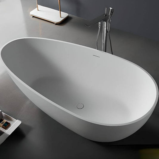 Weiße zeitgenössische Steinbadewanne