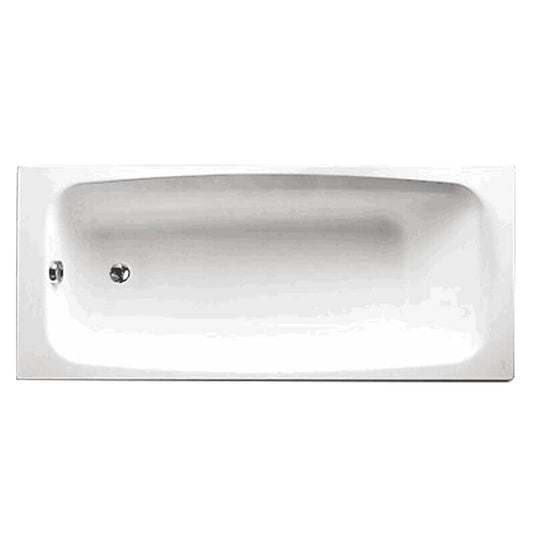 Close-up of bathtub handles on modern tub