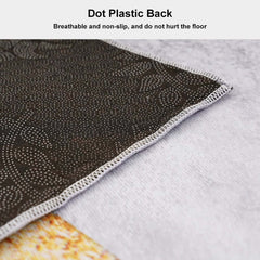 Abstract Polyester Area Rug in Modern Geometric Design