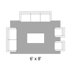 Abstract Polyester Area Rug in Modern Geometric Design