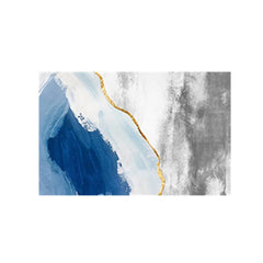 Abstract Polyester Area Rug in Modern Geometric Design