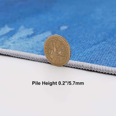 Abstract Polyester Area Rug in Modern Geometric Design