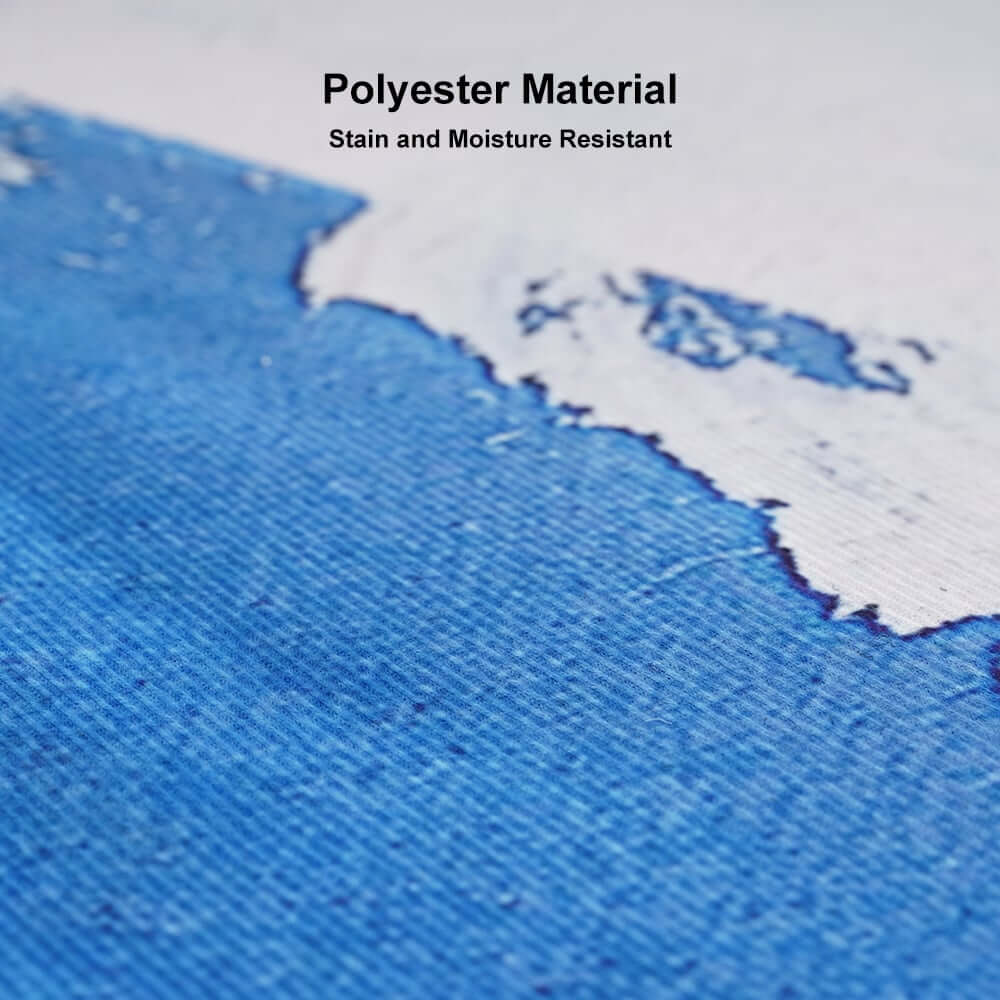 Abstract Polyester Area Rug in Modern Geometric Design