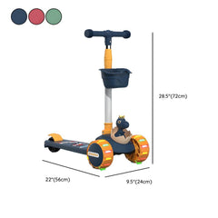 Adjustable Dinosaur Scooter with Light-Up Wheels for Toddlers Dimensions