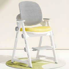 Adjustable Height Kids Desk Chair with Arms and Upholstered Seat