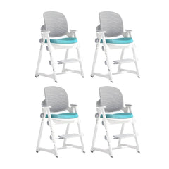 Adjustable Height Kids Desk Chair with Arms and Upholstered Seat