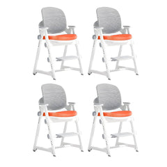 Adjustable Height Kids Desk Chair with Arms and Upholstered Seat