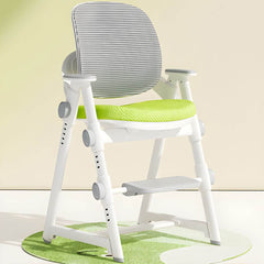 Adjustable Height Kids Desk Chair with Arms and Upholstered Seat