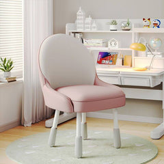 Adjustable Height Kids Desk Chair with Faux Leather Upholstery