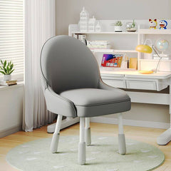 Adjustable Height Kids Desk Chair with Faux Leather Upholstery