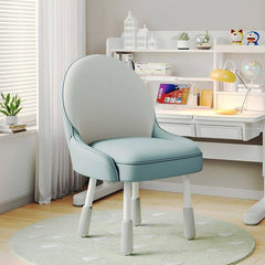 Adjustable Height Kids Desk Chair with Faux Leather Upholstery