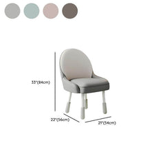 Adjustable Height Kids Desk Chair with Faux Leather Upholstery Dimensions