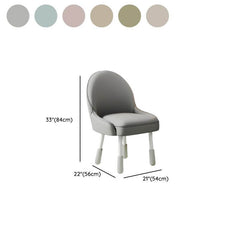 Adjustable Height Kids Desk Chair with Faux Leather Upholstery Dimensions