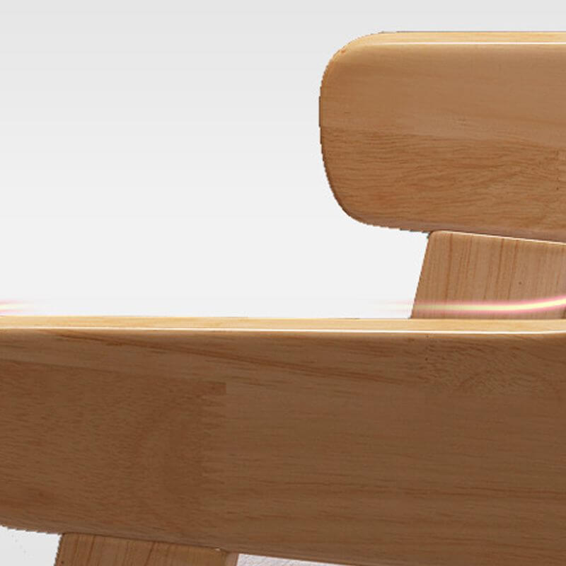 Adjustable Height Kids Desk Chair with Upholstered Seat and Wood Frame