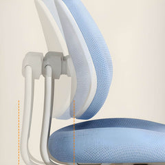 Adjustable Kids Writing Desk with Ergonomic Chair and Storage Shelf