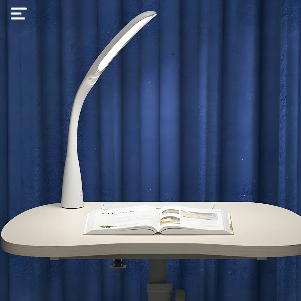 Adjustable Kids Writing Desk with Ergonomic Chair and Storage Shelf