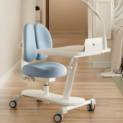 Adjustable Kids Writing Desk with Ergonomic Chair and Storage Shelf Main Product Image