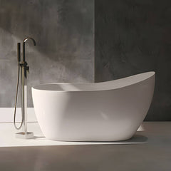Modern Style Freestanding Soaking Bathtub Single Slipper Acrylic Bathtub for Bathroom Bathtubs