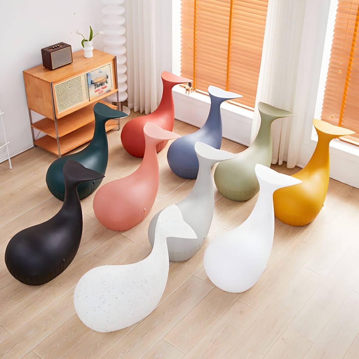 Animal-Shaped Plastic Kids Stool with Water-Resistant Finish