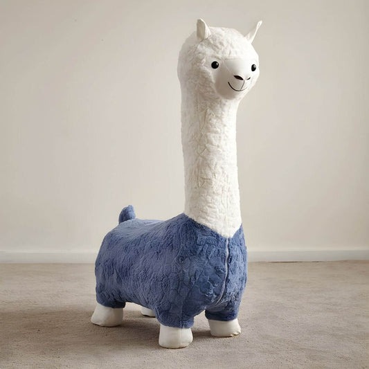 Animal-Themed Upholstered Toddler Chair with Back Support