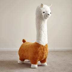 Animal-Themed Upholstered Toddler Chair with Back Support