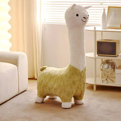 Animal-Themed Upholstered Toddler Chair with Back Support